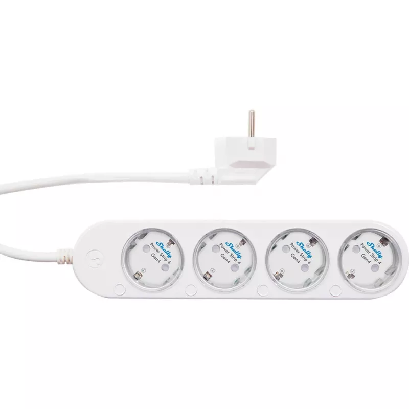 Smart 12A Shelly stekkerdoos 4 Gen4 Zigbee/Matter stekkerdoos