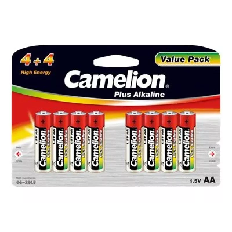 Alkalibatterijen CAMELION AA LR6 Plus — 8-pack, AA (LR6)