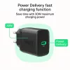 Voeding Green Cell PowerSource Solo30 30W zwart — USB-C enkelpoort-oplader