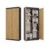 RS-80 HEMN OFFICE stellingkast, antraciet/artisan eiken