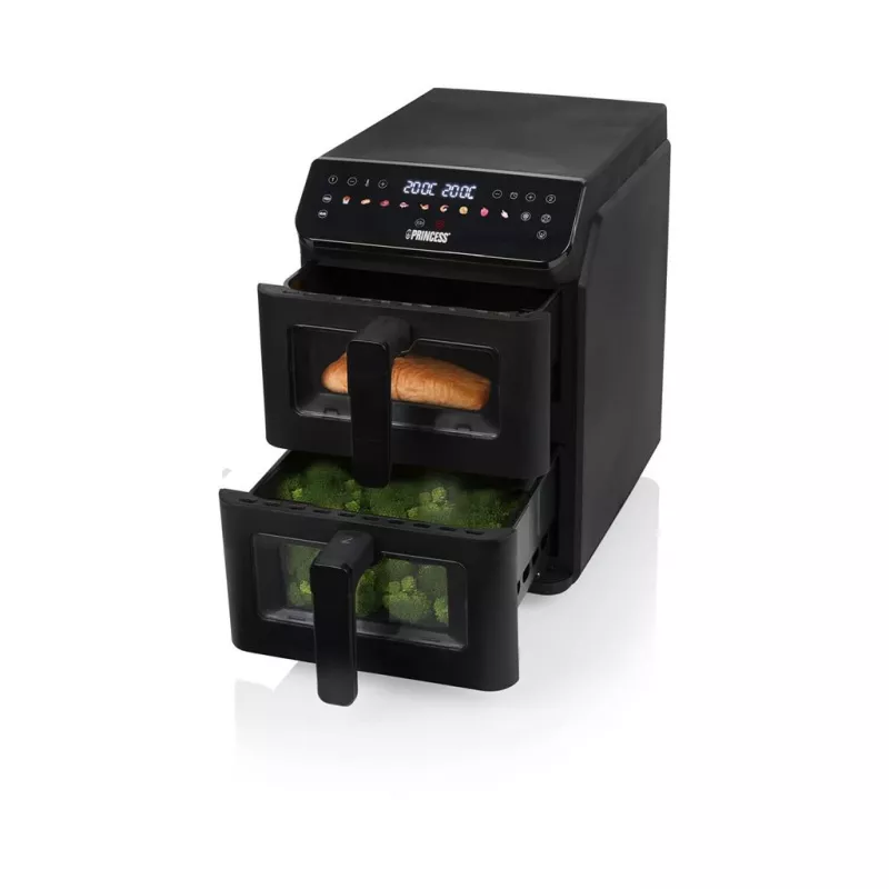 Princess Double Stack airfryer | 182490 | vermogen 3000 W | inhoud 11,2 L | zwart