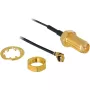 Antenne DeLOCK RP-SMA WL I-PEX M / RP-SMA F zwart