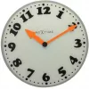 NeXtime wandklok 8152 Girl, Ø43 cm, wit/grijs/zwart/oranje