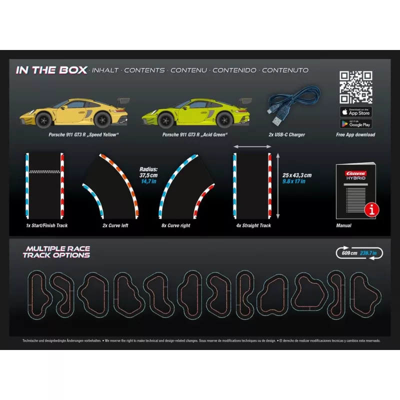 Racevoertuig & banenset Carrera 50050001 zwart blauw geel
