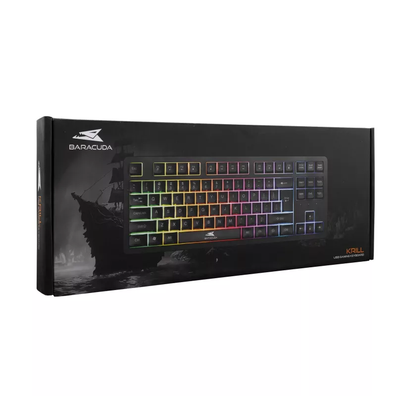 Bedraad Baracuda Krill zwart toetsenbord KRILL-B — compacte layout, US-layout
