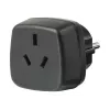 Reisadapter AUS/CN > geaarde stekker, stopcontactadapter zwart