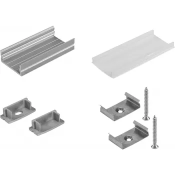 Montageset U-profiel 20 mm voor LED-strips EUROLITE 20000522