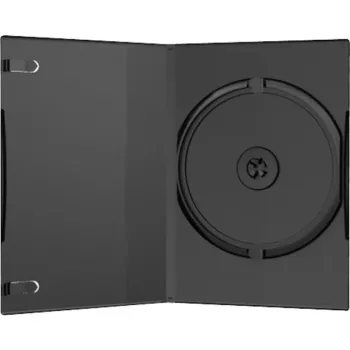 MediaRange dvd-doos single - dvd-videobox - capaciteit: 1 cd/dvd - zwart (verpakking van 50) (BOX11)