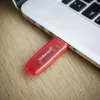 USB-flashdrive Intenso 128 GB USB Type-A 2.0 Rood Transparant