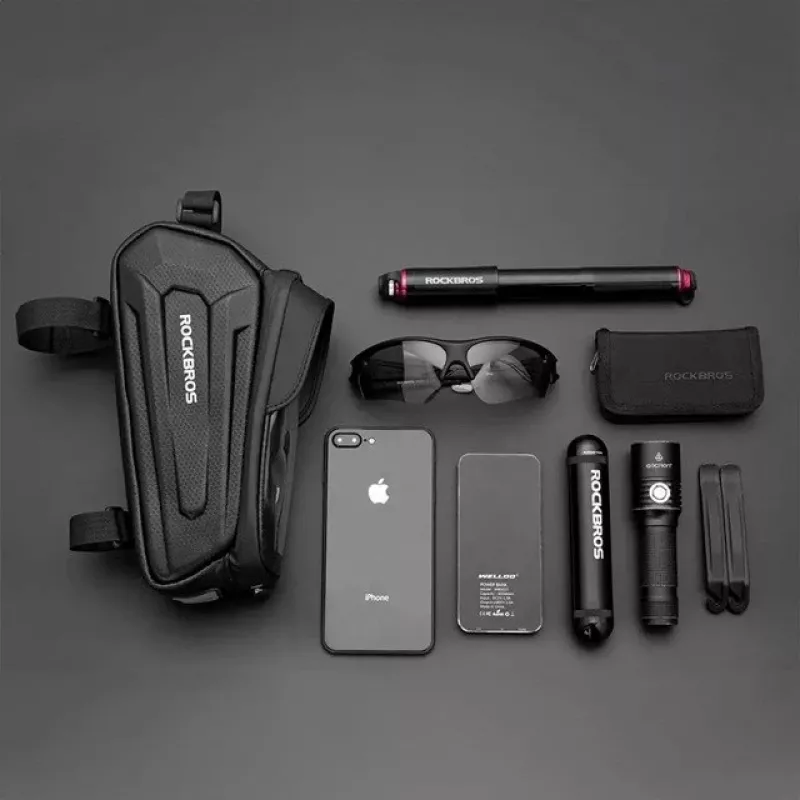 Rockbros B68 fietstas frametas telefoonhoesje 1,7 l zwart