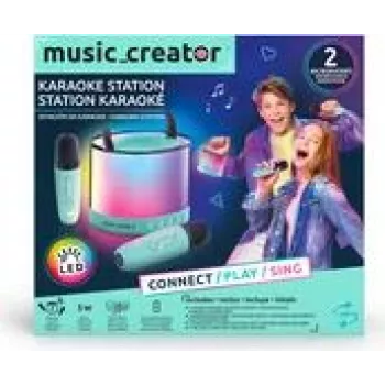 Draagbaar mini-karaokestation Canal Toys INF044 met Bluetooth-connectiviteit, op batterijen werkende draagbare luidspreker met microfoon