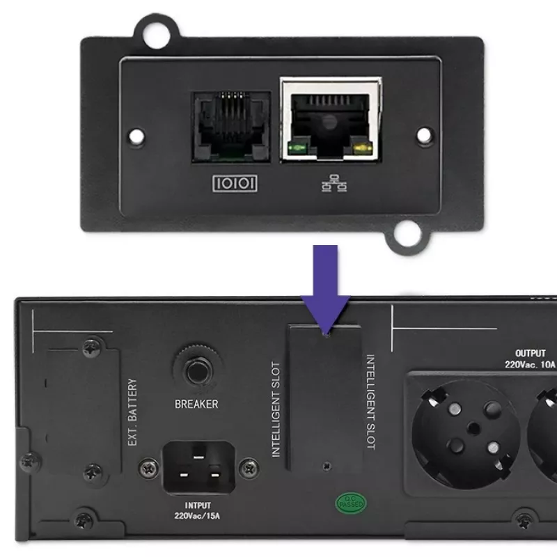 UPS QOLTEC 53946 Line-Interactive 2 kVA noodstroomvoorziening