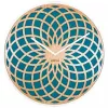 NeXtime klok 3150tq Sun Small, Ø35 cm, wand, turquoise