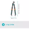 Gardena takkenschaar TeleCut Pro S grijs/turkoois 52cm - 67cm (12040-88)