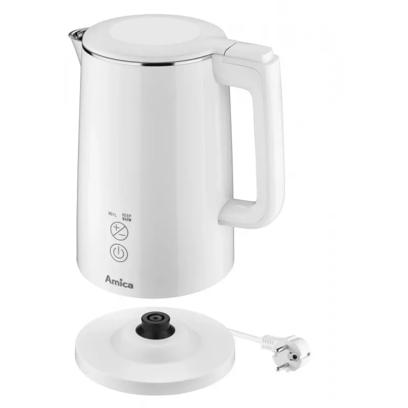 Elektrische waterkoker AMICA 1,5 L 2200 W zilver