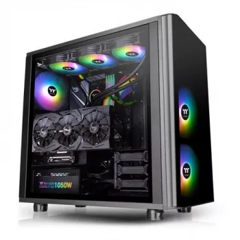 Thermaltake View 31 TG - ARGB Edition - MIDI Tower - ATX - zonder voeding (PS/2) - Zwart - USB/Audio