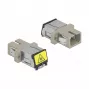 Glasvezelkoppeling DeLOCK 86889 SC simplex bus naar SC simplex bus multimode beige