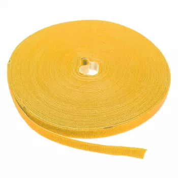 LABEL THE CABLE LTC PRO rolband, dubbelzijdig klittenband, 25 m geel