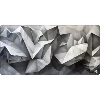 Gaming-muismat Sharkoon SKILLER SGP40 D17, abstract kristalontwerp, grijs/wit, 1000 x 500 mm