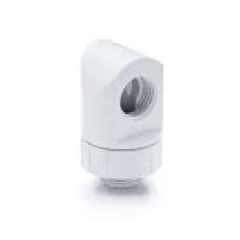 90° draaifitting BitsPower Artemis — arctic white (BPM-AT90R-WH)
