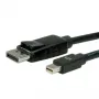 ROLINE - DisplayPort-kabel - Mini DisplayPort (M) naar DisplayPort (M) - 1 m - vergrendelbaar - zwart (11.04.5634)