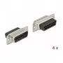 Kabelverbinder DeLOCK 66709 D-Sub 15 pin zwart zilver