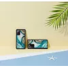 Hoesje iKins voor Samsung Galaxy Note 20 — Aqua Agate design