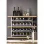 Tafel-wijnrek rotho VARIO voor 6 flessen, opvouwbaar, grijs, 600×220×140 mm