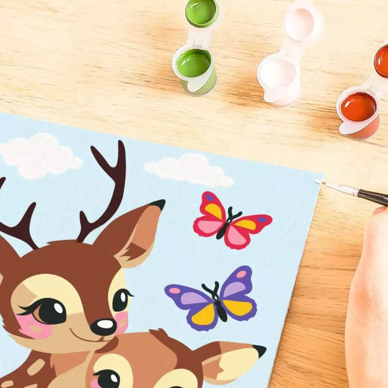 Schilderen-op-nummer-set Ravensburger CreArt gelukkig hert — genummerde canvas-schilderset