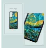 Beschermhoes iKins voor Samsung Galaxy S21+ — sterrennacht zwart