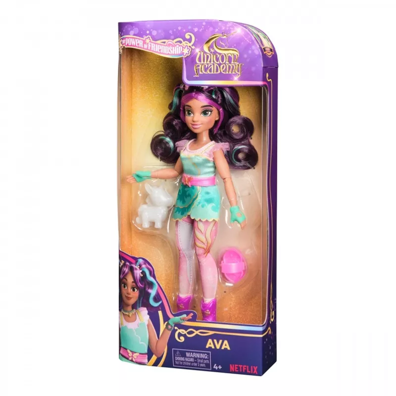 Modepop Spinmaster Unicorn Academy Ava model 6072649 – modepop met thematische outfit en accessoires