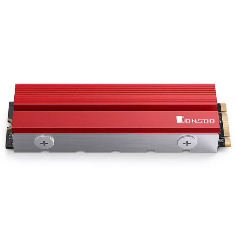 M.2 SSD-koeler Jonsbo M.2-6 RED 2280 passief koellichaam voor 2280 NVMe/SATA-schijven