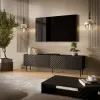 Cama LUCCA 4D TV-kast 200x40x59 zwart