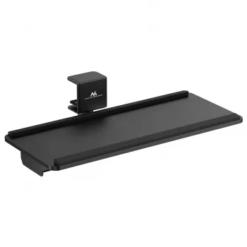 Maclean toetsenbordhouder onder het bureau, max. belasting 5 kg, horizontaal en verticaal verstelbaar, zwart, MC-108 B