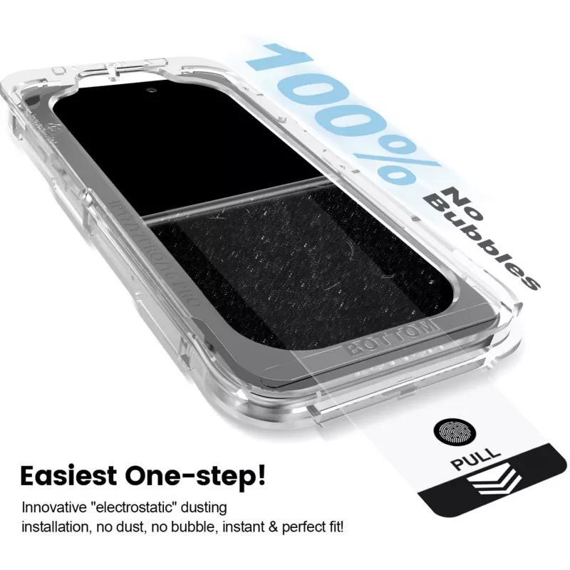 NEVOGLASS, beeldschermbeschermfolie transparant, iPhone 17 Air, met Easy App