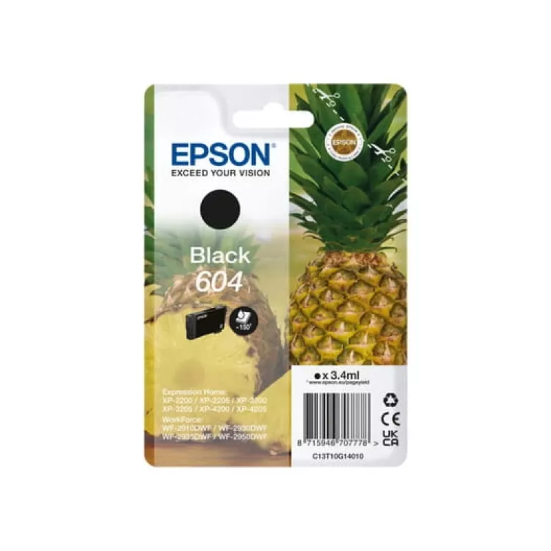 Epson 604 inktpatroon 1 stuk origineel standaardbereik zwart