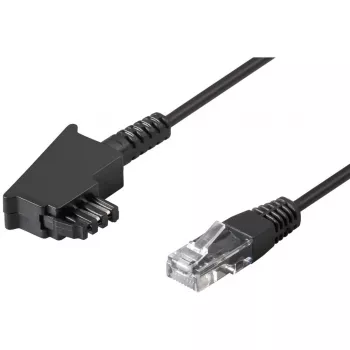 Wentronic Goobay - telefoonkabel - TAE-F (M) - RJ-45 (M) - 10m - zwart (51235)