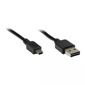 GoodConnections verbindingskabel USB 2.0 EASY stekker A naar Mini-B-stekker, zwart, 1 m