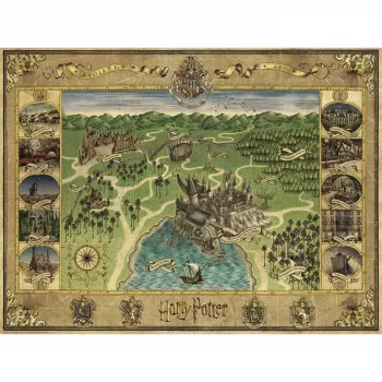Ravensburger puzzel Hogwarts kaart 1500 stukjes – Ravensburger 1500 stukjes
