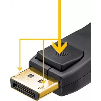 Goobay 64849 DisplayPort-kabel 1 m zwart (64849)