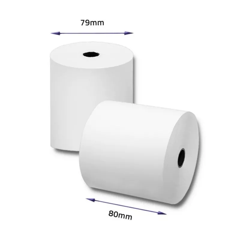 Qoltec 51892 thermorol 80 x 80 | 55 g/m² | 10 stuks | BPA-vrij