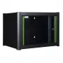 Wandmontagerack LOGON RWM06U56BL 6U zwart sleutelslot kabelmanagement