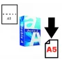 Papier Double A (A-kwaliteit), A5, 80g, 500 vel