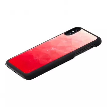 Smartphonehoesje iKins voor iPhone XS / XS S – pink lake en zwart, beschermhoesje