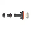 DeLOCK D-Sub 15-pins stekker met behuizing IP67 waterdicht