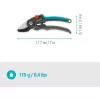 Takkenschaar GARDENA PremiumCut 12240-20 aambeeld voor droog hout, grijs/turkoois