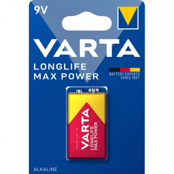 Eenmalige batterij Varta 9V alkaline