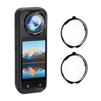 Lensbescherming Puluz PU749T voor Insta360 X5 camera — zonnekap accessoire