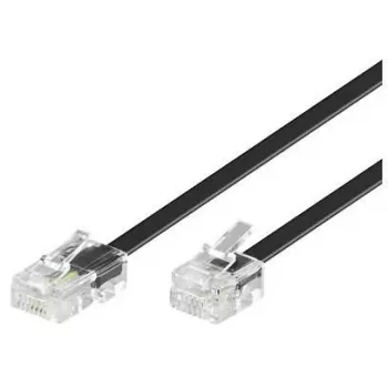 Telefoonkabel Microconnect MPK451S RJ11 RJ45 1m zwart