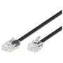 Telefoonkabel Microconnect MPK451S RJ11 RJ45 1m zwart